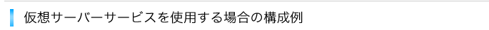 仮想サーバーサービスを使用する場合の構成例